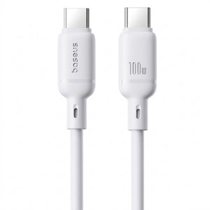 Baseus Silky CB000114 Type-C To Type-C Cable 100W Fast Charging 1m - White