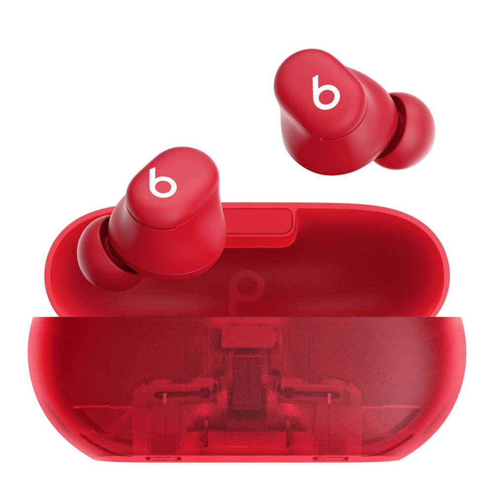 Beats Solo Buds MUW03LL/A True Wireless Earbuds - Transparent Red