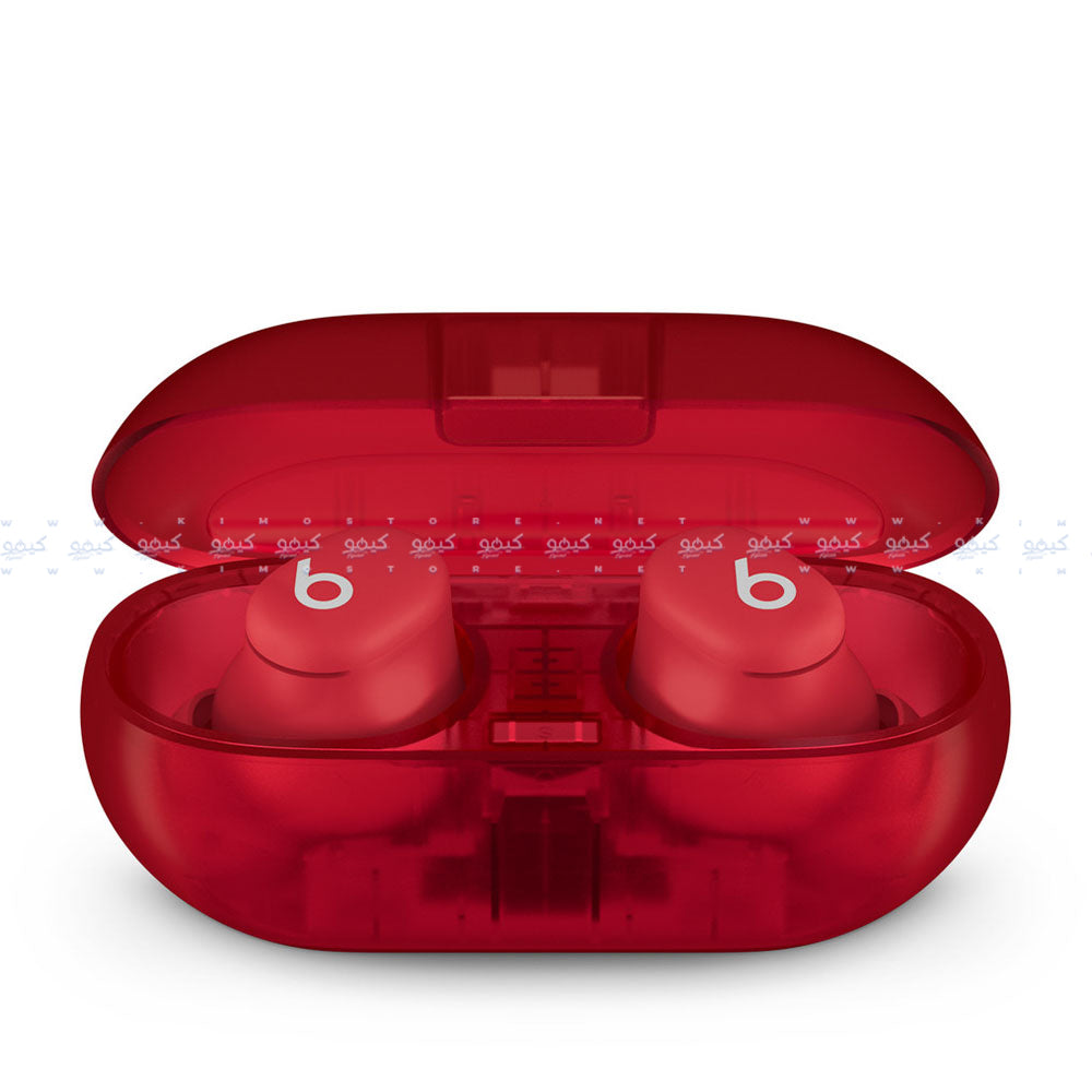 ايربادز بيتس Solo Buds MUW03LL/A True Wireless - احمر شفاف