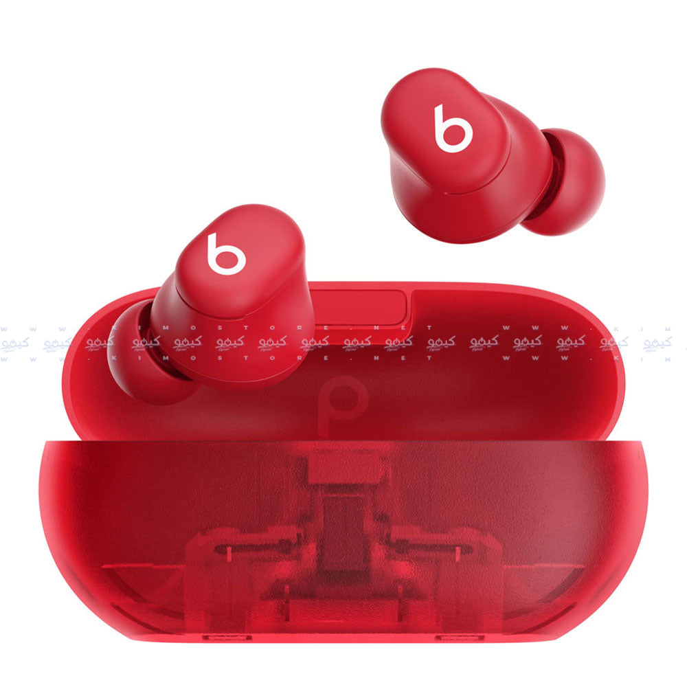 ايربادز بيتس Solo Buds MUW03LL/A True Wireless - احمر شفاف