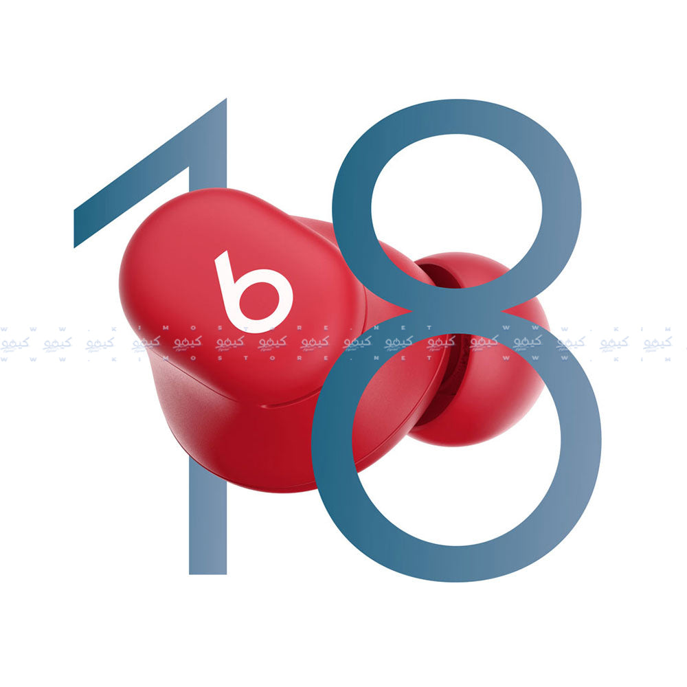 ايربادز بيتس Solo Buds MUW03LL/A True Wireless - احمر شفاف