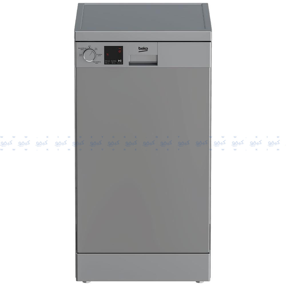 Beko Free Standing Dishwasher DVS05020S 10 Person 5 Program 45cm - Silver