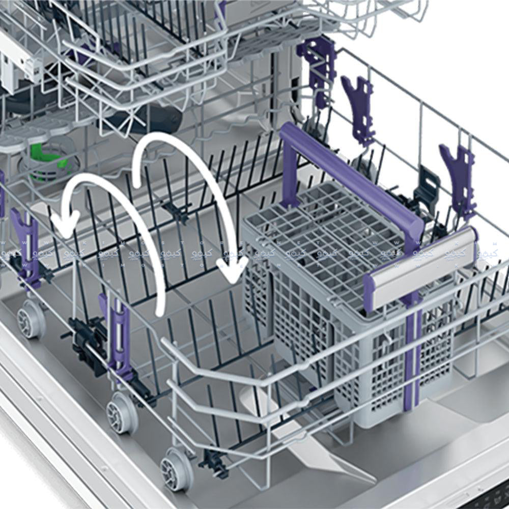 غسالة اطباق بيكو 10 أفراد 5 برامج 45 سم DVS05020S - فضي