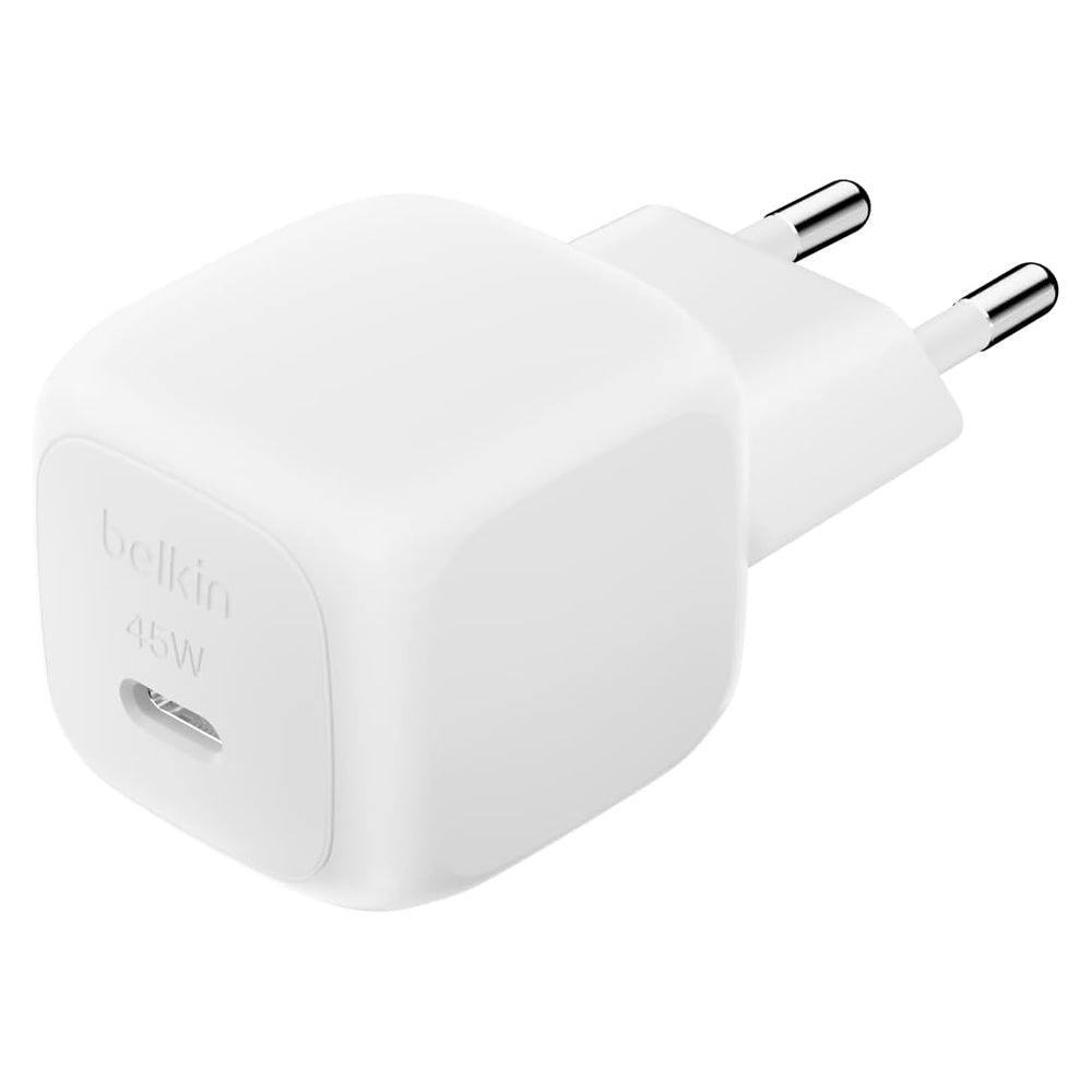 Belkin BoostCharge WCA013KQ Wall Charger Type-C + Type-C Cable 45W Fast Charging - White