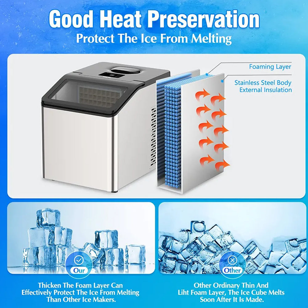 Bergen Portable Ice Maker IC3001 3.8L - Silver
