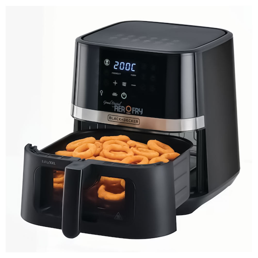 Black + Decker Air Fryer 12 In 1 Multifunction Aerofry AF5800-B5 5.8L 