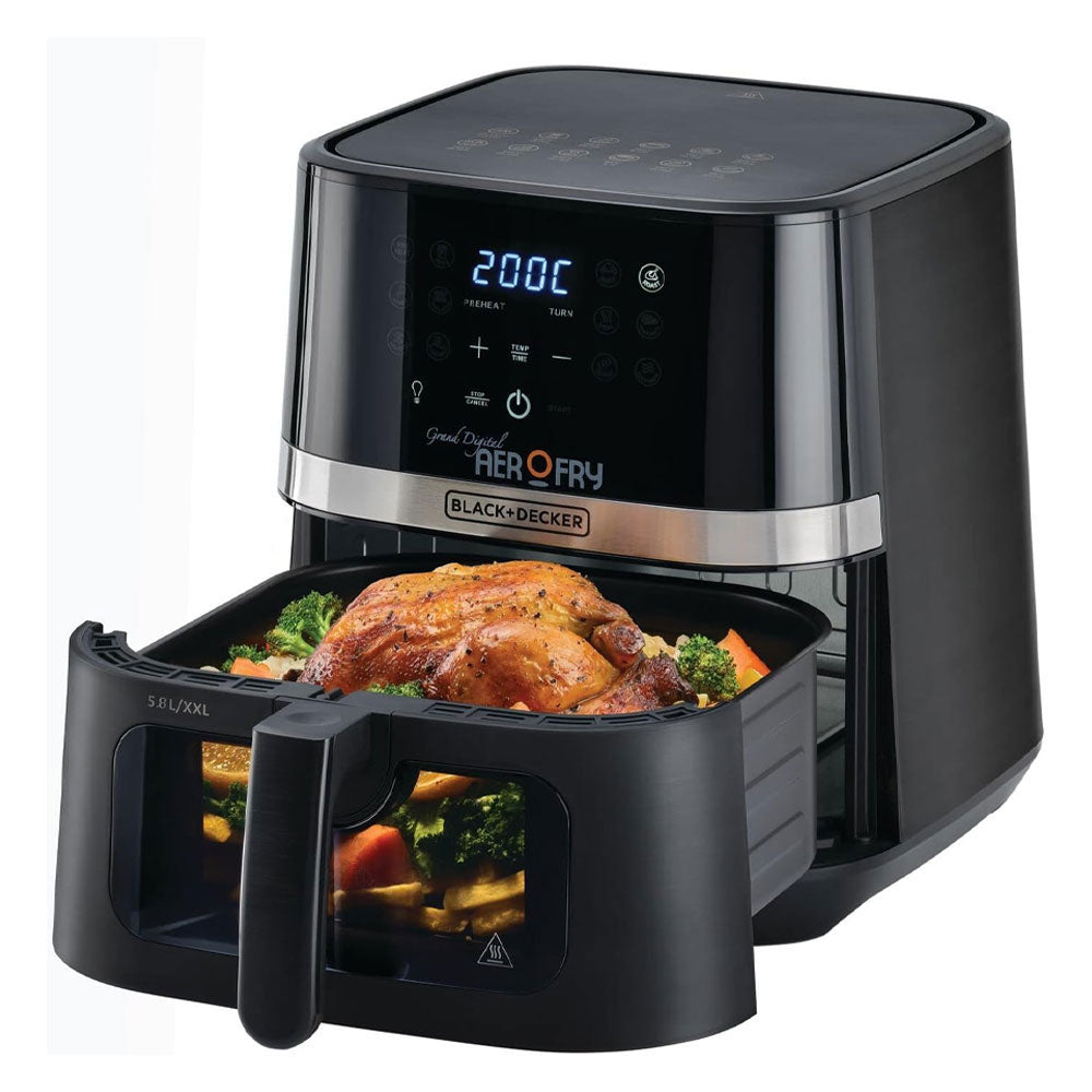 Black + Decker Air Fryer 12 In 1 Multifunction AF5800-B5 5.8L 1800W