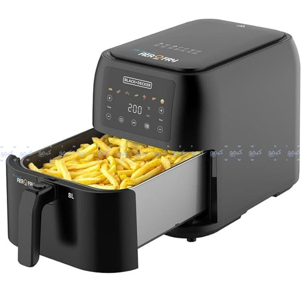 Black + Decker Air Fryer 7 In 1 Aerofry SAF80-B5 8L 1700W
