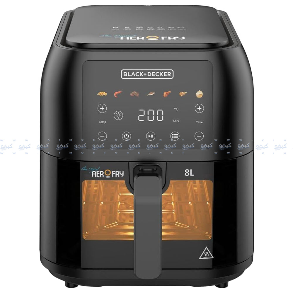 Black + Decker Air Fryer 7 In 1 Aerofry SAF80W-B5 8L 1700W