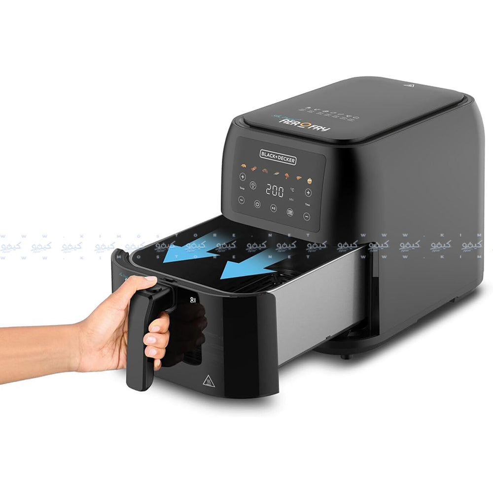 قلاية هوائية بلاك + ديكر 7 في 1 8 لتر 1700 وات Aerofry SAF80W-B5
