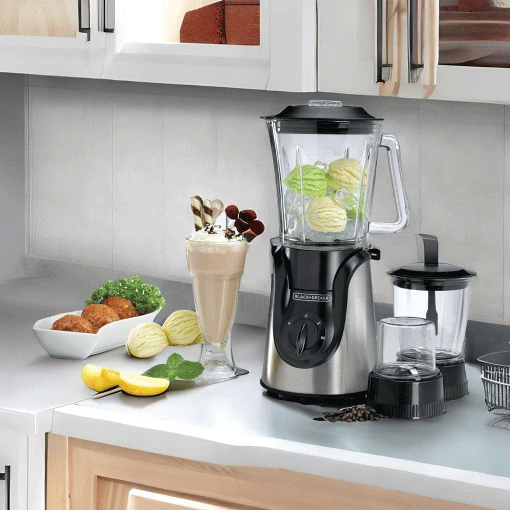 Black + Decker Blender With Chopper BX600G 1.5L 600W