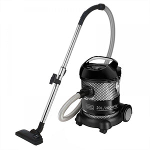 Black + Decker Drum Vacuum Cleaner With Blower BV2000 20L 2000W