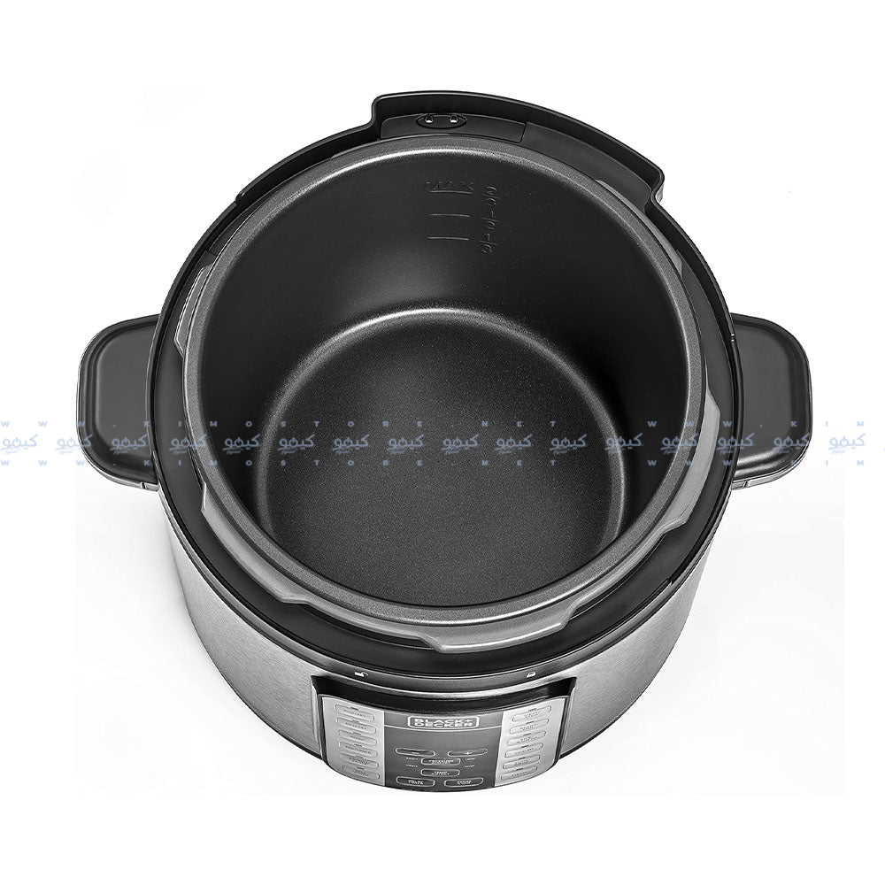 حلة ضغط كهربائية بلاك + ديكر 7 في 1 6 لتر 1000 وات PCP1000-B5 EZ Smart Steam Pot
