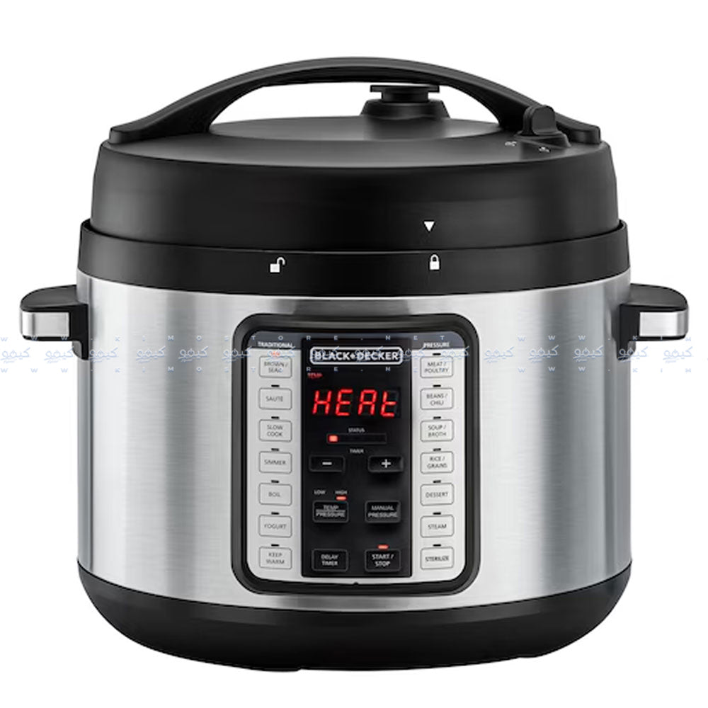 Black + Decker EZ Smart Steam Pot 9in1 Electric Pressure Cooker PCP1010-B5 10L 1350W