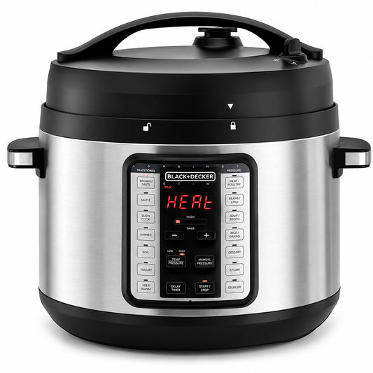 Black + Decker EZ Smart Steam Pot 9in1 Electric Pressure Cooker PCP1010-B5 10L 1350W