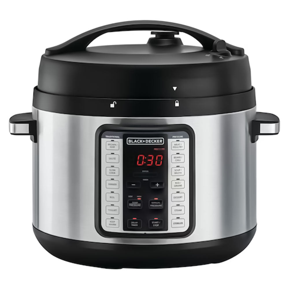 Black + Decker EZ Smart Steam Pot 9in1 Electric Pressure Cooker PCP1010-B5 10L 1350W