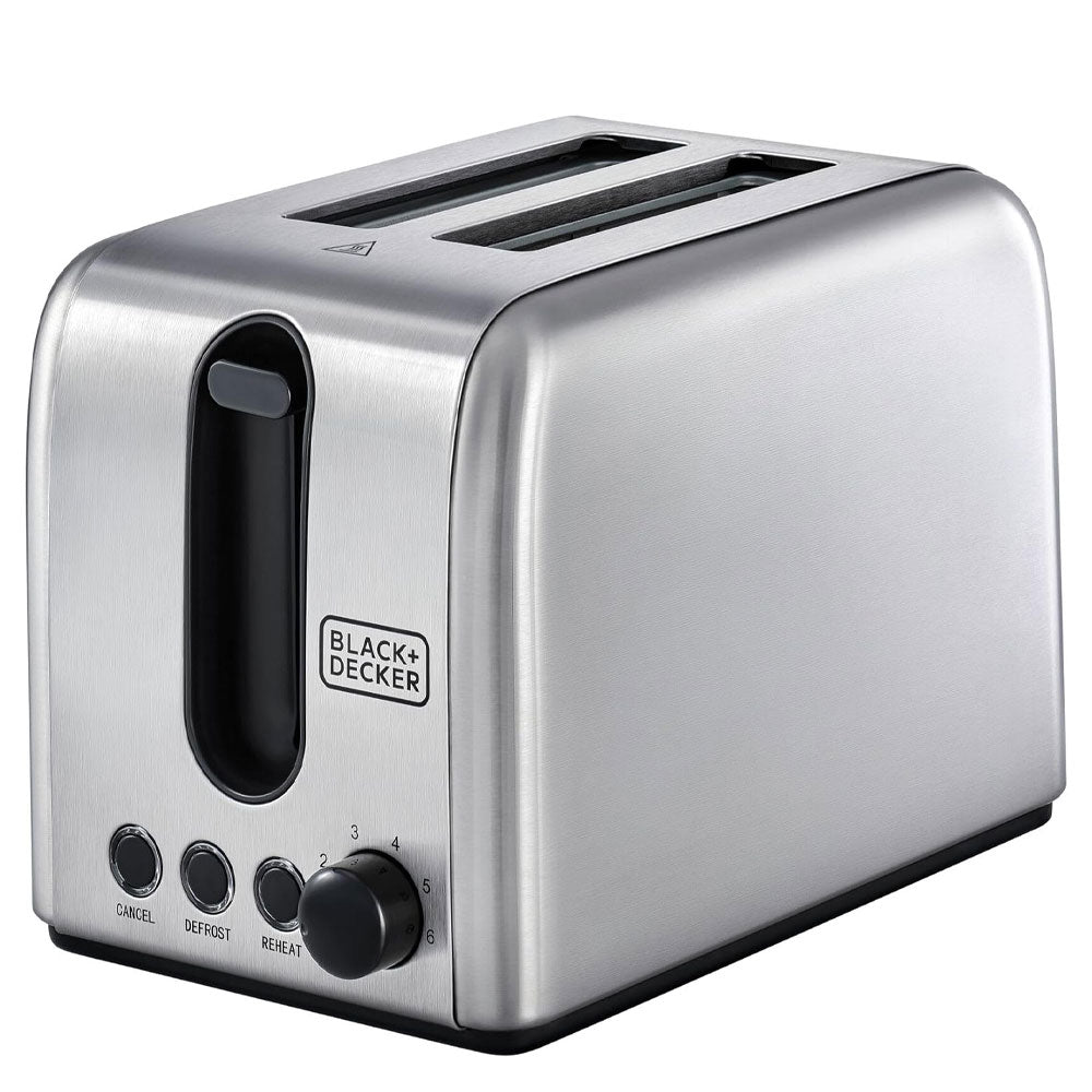 Black + Decker Toaster ET244-B5 1050W - Stainless Steel