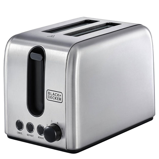 Black + Decker Toaster ET244-B5 1050W - Stainless Steel