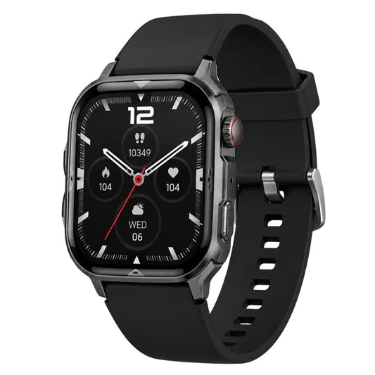 Blisbond Active Smart Watch Black Case With Black Silicone Strap