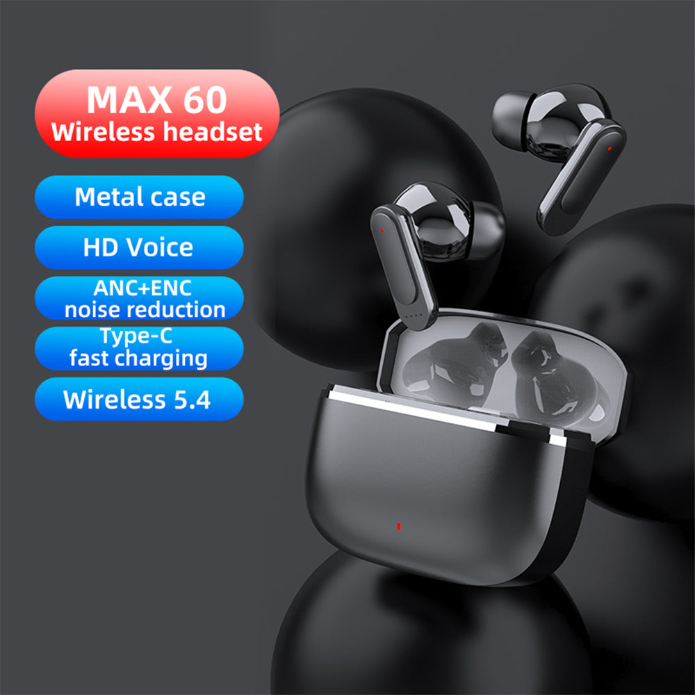 Blisbond Max 60 ANC+ENC TWS Earbuds - Black