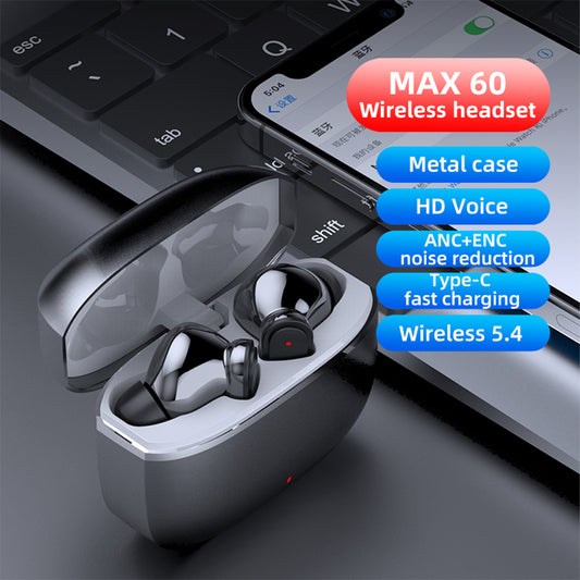Blisbond Max 60 ANC+ENC TWS Earbuds - Black