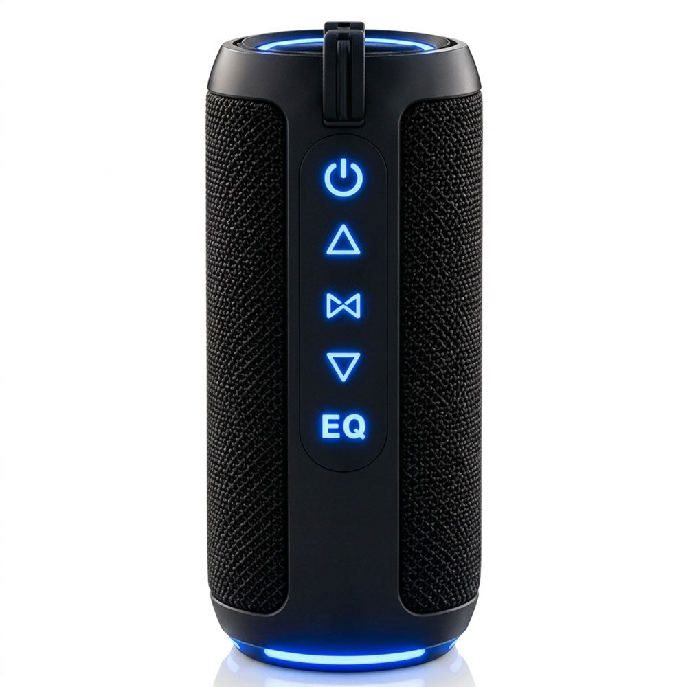 سبيكر بلوتوث متنقل بليس بوند 1.0 S18 RGB -اسود