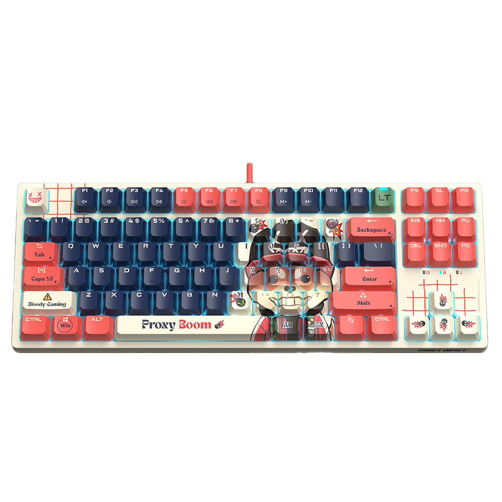 Bloody AT87 Alpha Optical Switch Wired RGB Gaming Keyboard English & Arabic