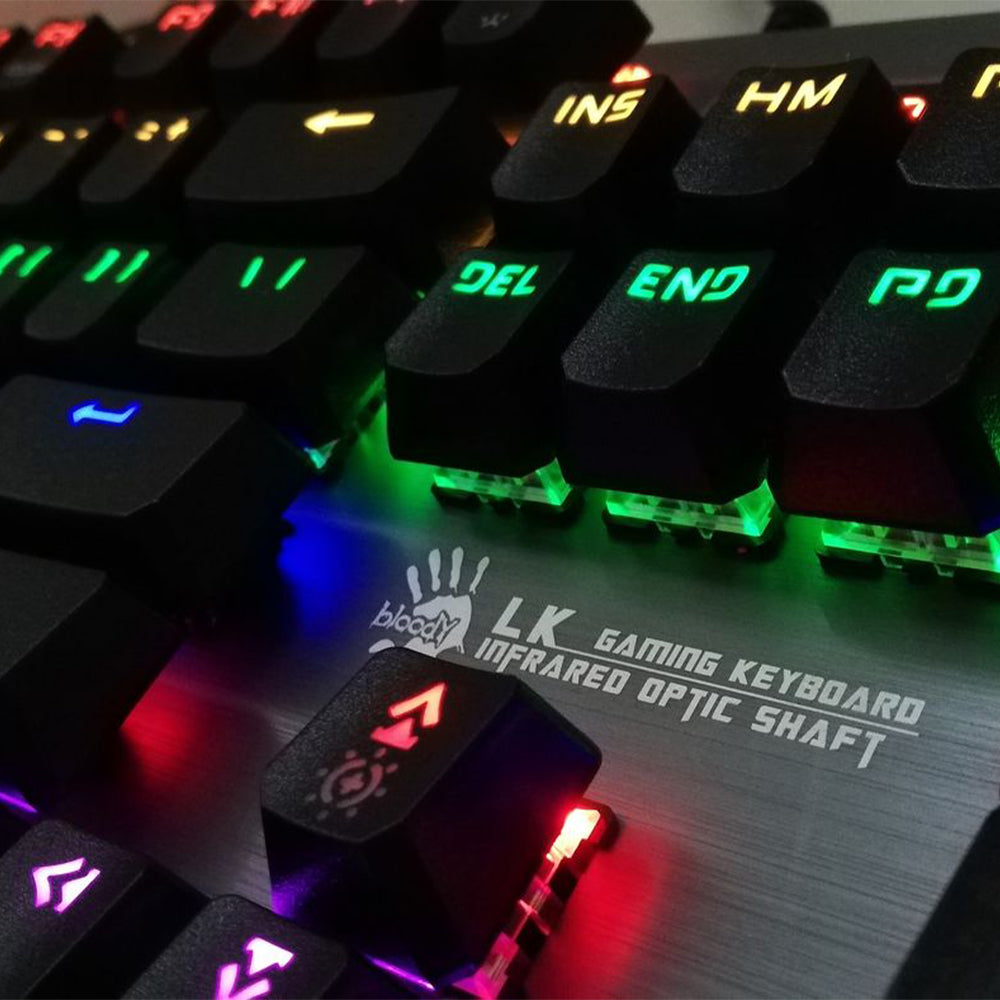 كيبورد بلودي سلكي سويتش RGB LK Optical جيمنج إنجليزي وعربي B760 