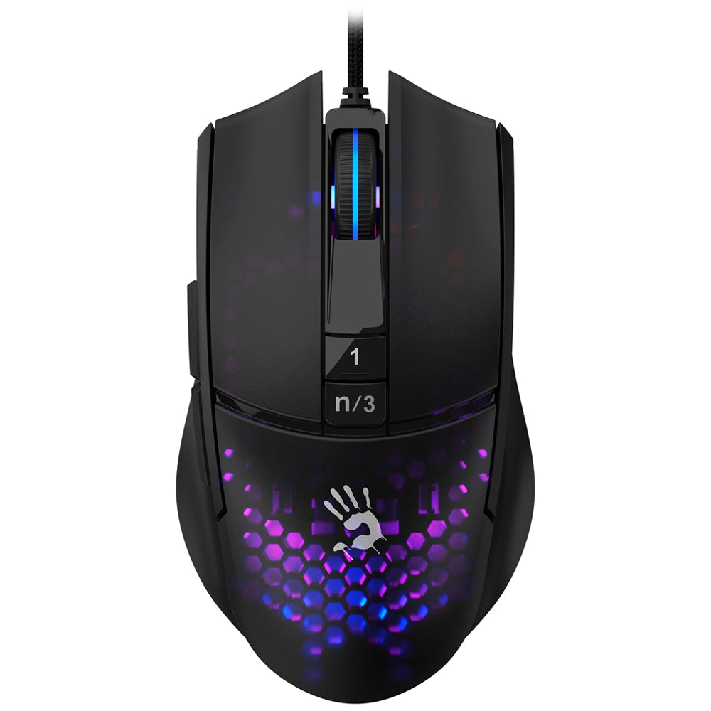 Bloody L65 Max Wired RGB Gaming Mouse 12000Dpi - Honeycomb