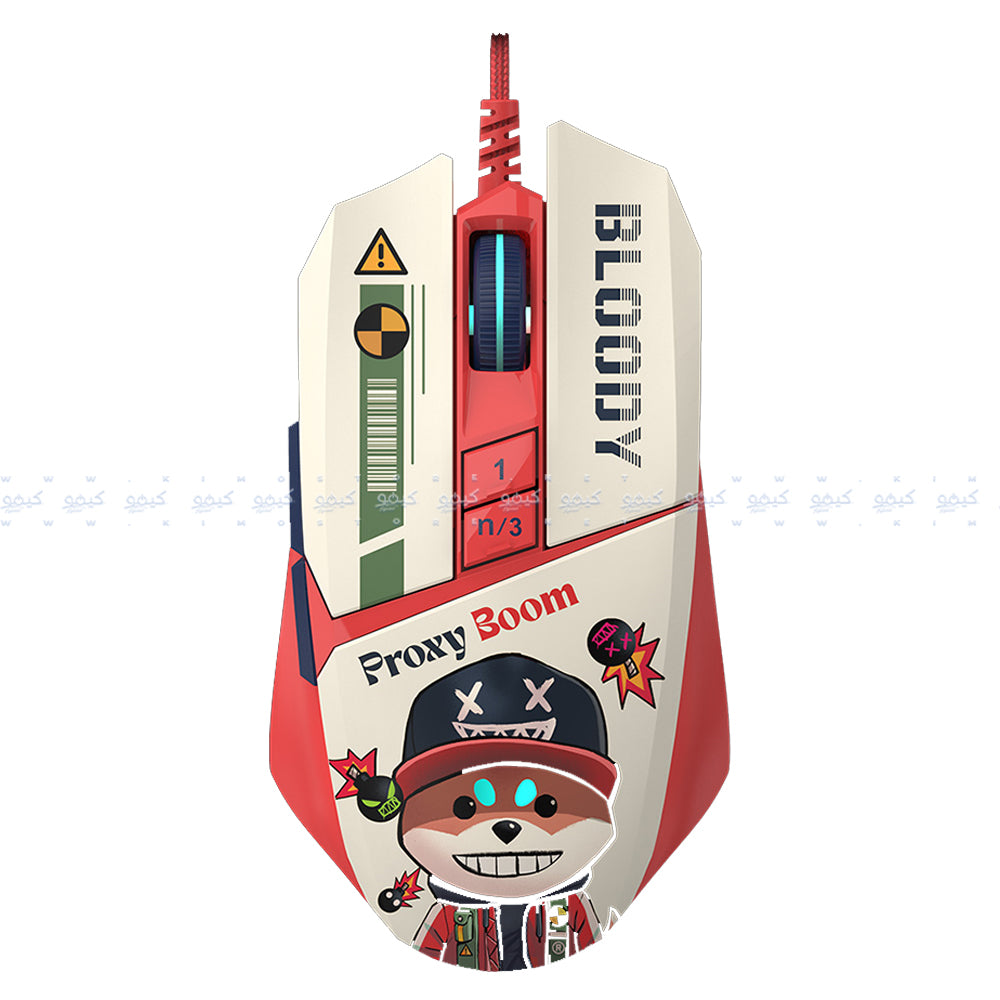 ماوس بلودي سلكي RGB جيمنج 12000 نقطة في البوصة W63 Max 