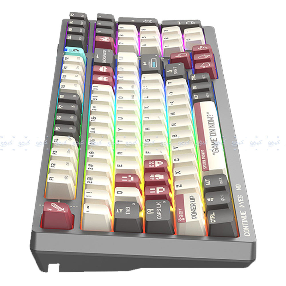 Bloody WS98 Red Plus Switch Bluetooth Wireless & Wired RGB Gaming Keyboard English & Arabic - Naraka