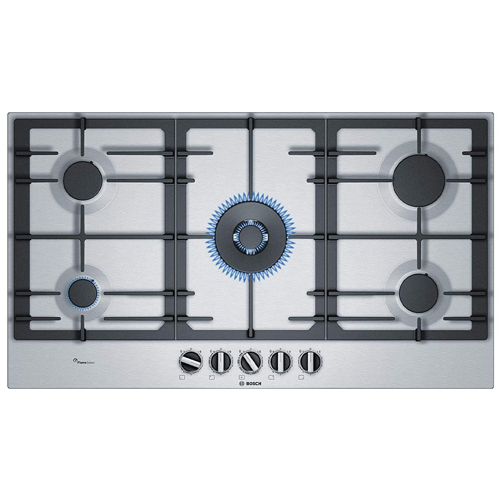 Bosch Built-In Gas Hob Series 6 PCR9A5B90 5 Burners (90cm X 50cm)