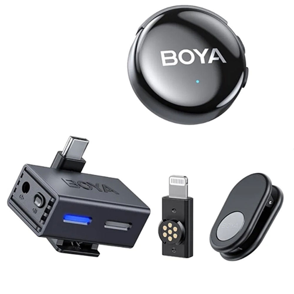 Boya BOYALINK 3-04 3In1 Wireless Microphone System - Black