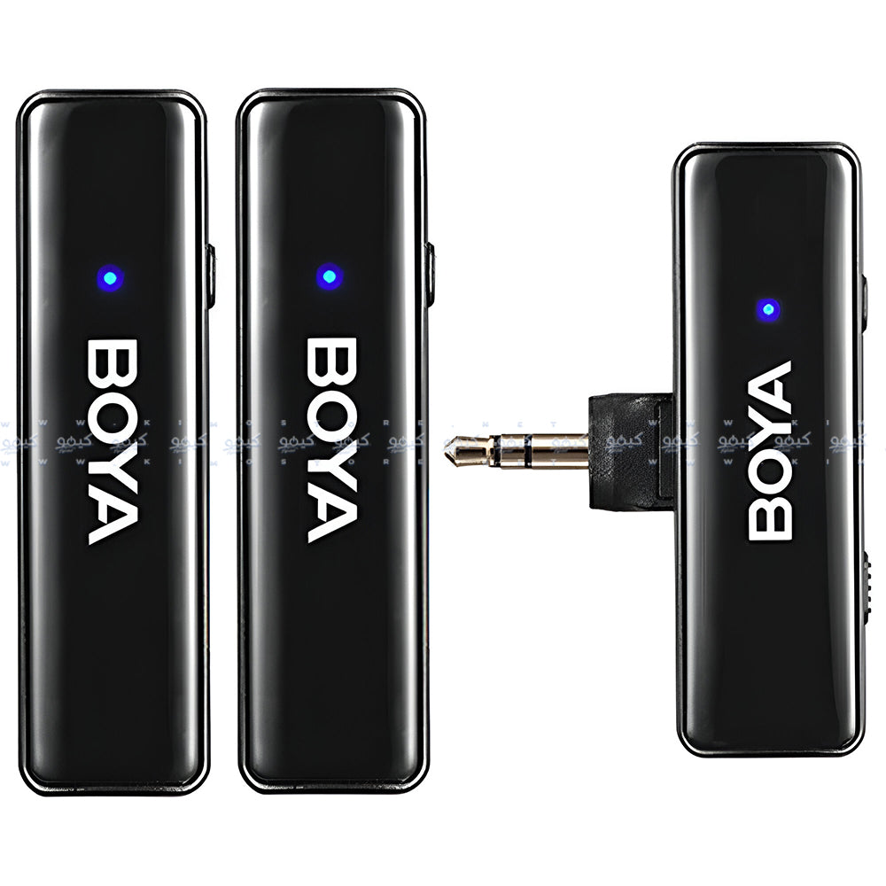 نظام ميكروفون بويا لاسلكي ثنائي القناة الكل في واحد BOYALINK 