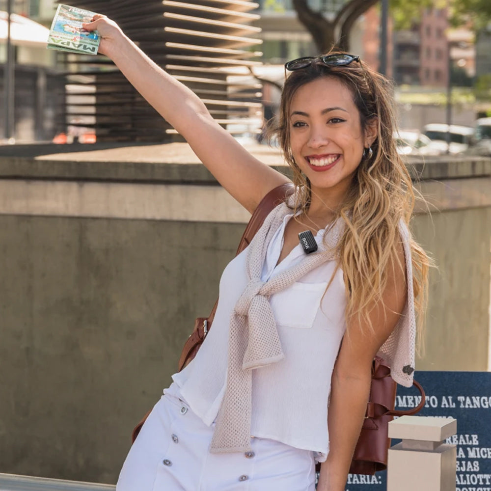  نظام ميكروفون بويا لاسلكي 2 في 1 ثنائي القناة BOYAMIC 2-02 - أسود 