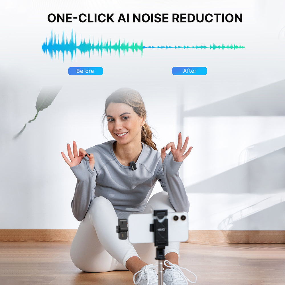  نظام ميكروفون بويا لاسلكي 2 في 1 ثنائي القناة BOYAMIC 2-02 - أسود 