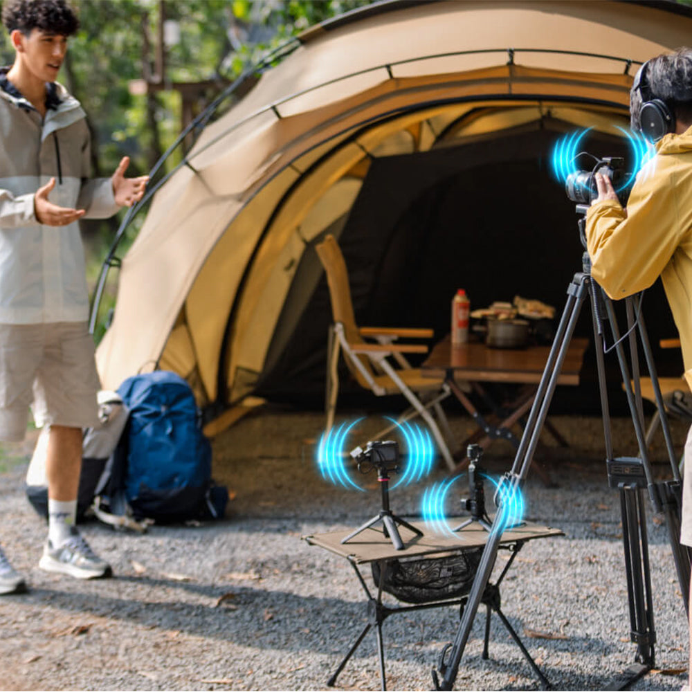  نظام ميكروفون بويا لاسلكي 2 في 1 ثنائي القناة BOYAMIC 2-02 - أسود 