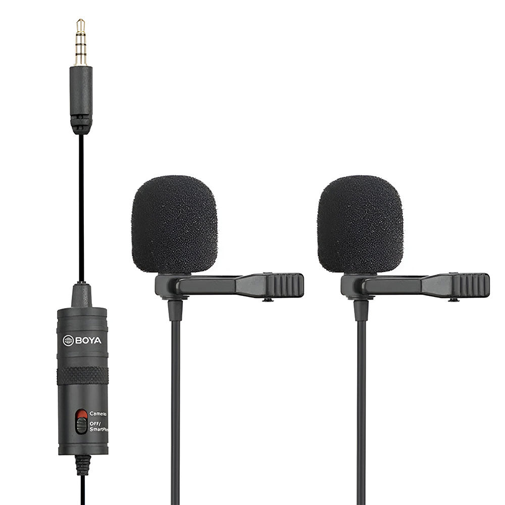 Boya BY-M1DM Dual Lavalier Wired Microphone 4m (Copy)