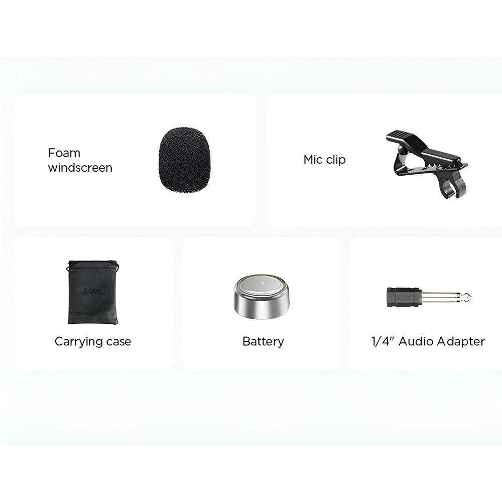 Boya BY-M1DM Dual Lavalier Wired Microphone 4m