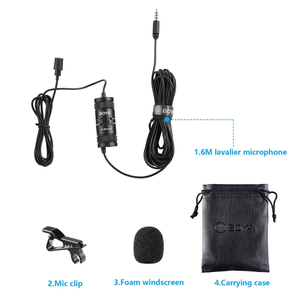 Boya BY-M1 Pro Lavalier Wired Microphone