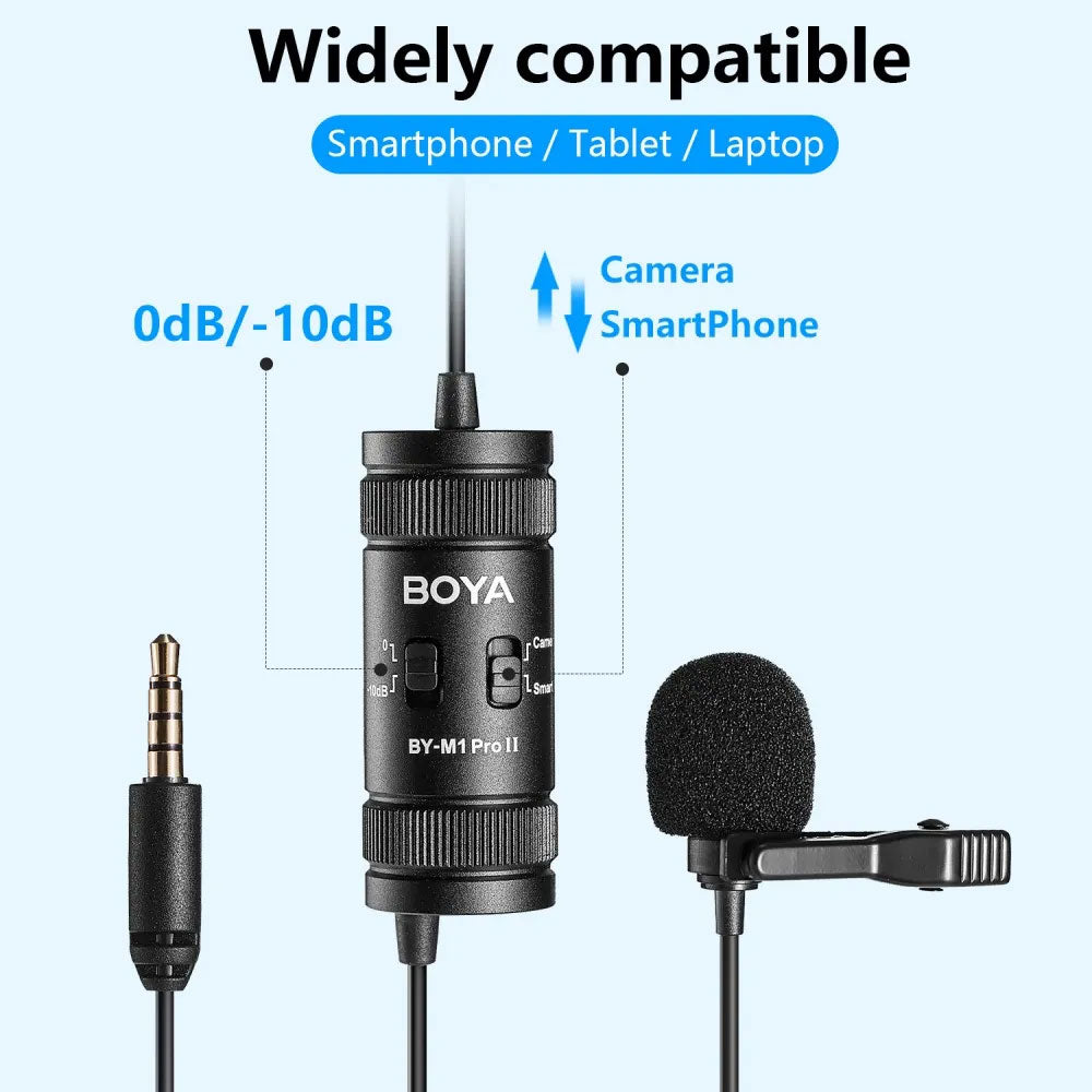 Boya BY-M1 Pro Lavalier Wired Microphone