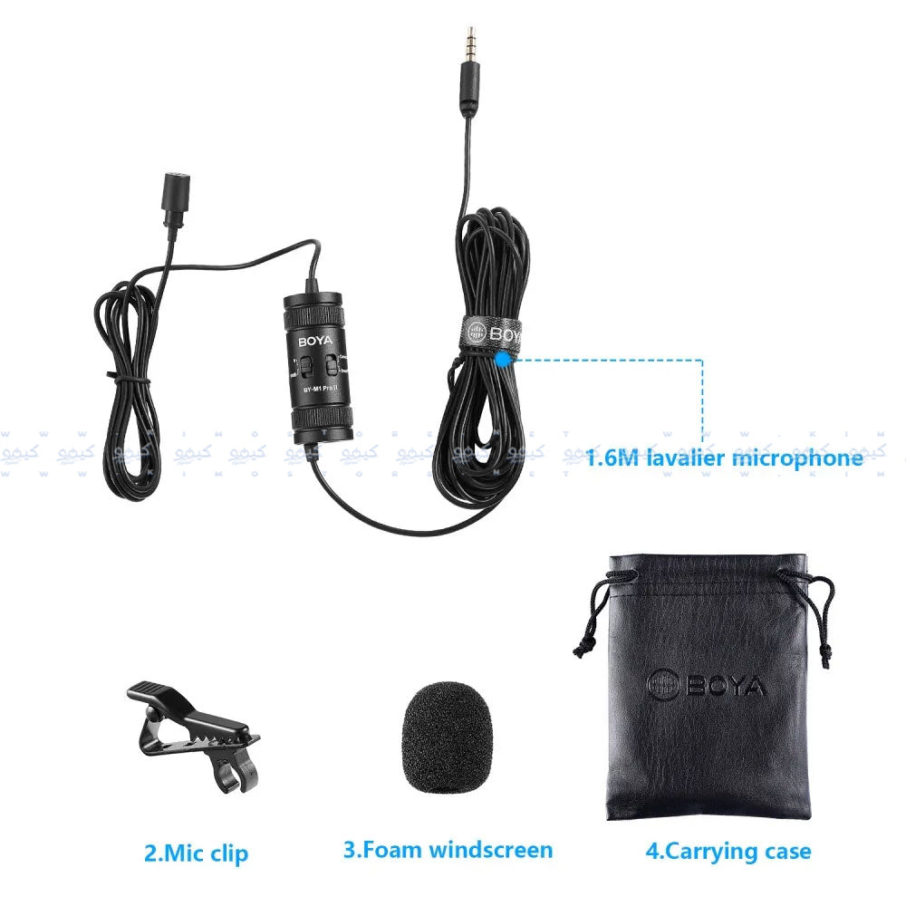 ميكروفون بويا سلكي بمشبك BY-M1 Pro (كوبي)