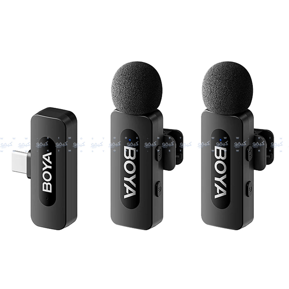 Boya BY-V20 (V2.0) Type-C 2.4GHz Dual Channel Wireless Microphone System