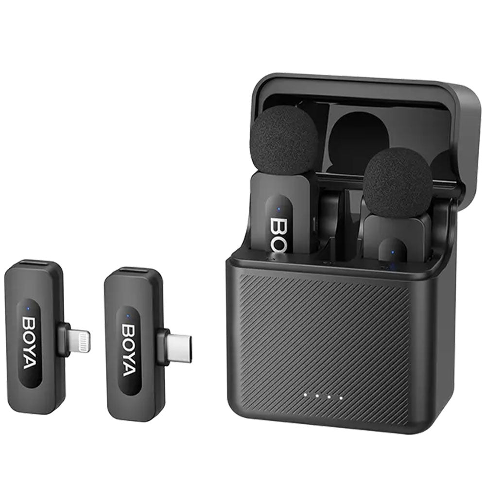 Boya BY-V3 Combo 2in1 2.4GHz Dual Channel Wireless Microphone System