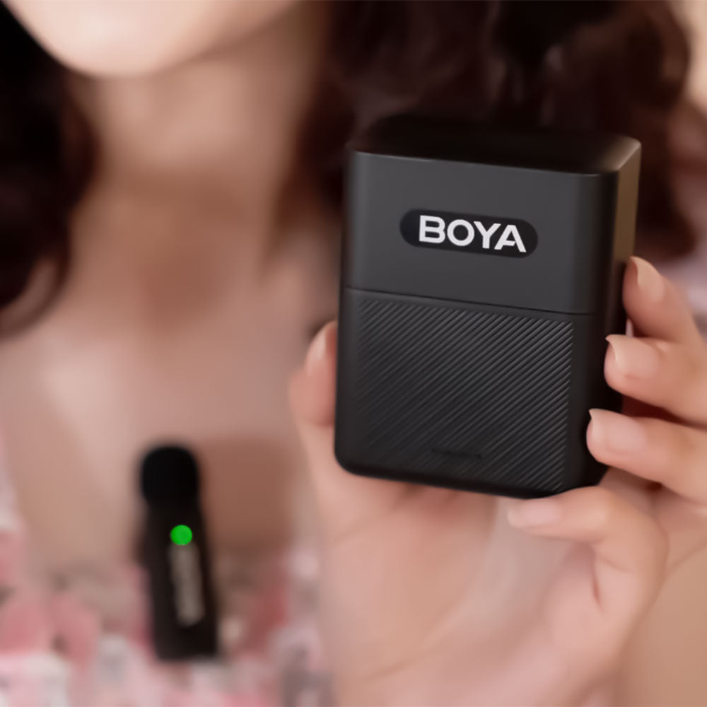 Boya BY-V3 Combo 2in1 2.4GHz Dual Channel Wireless Microphone System