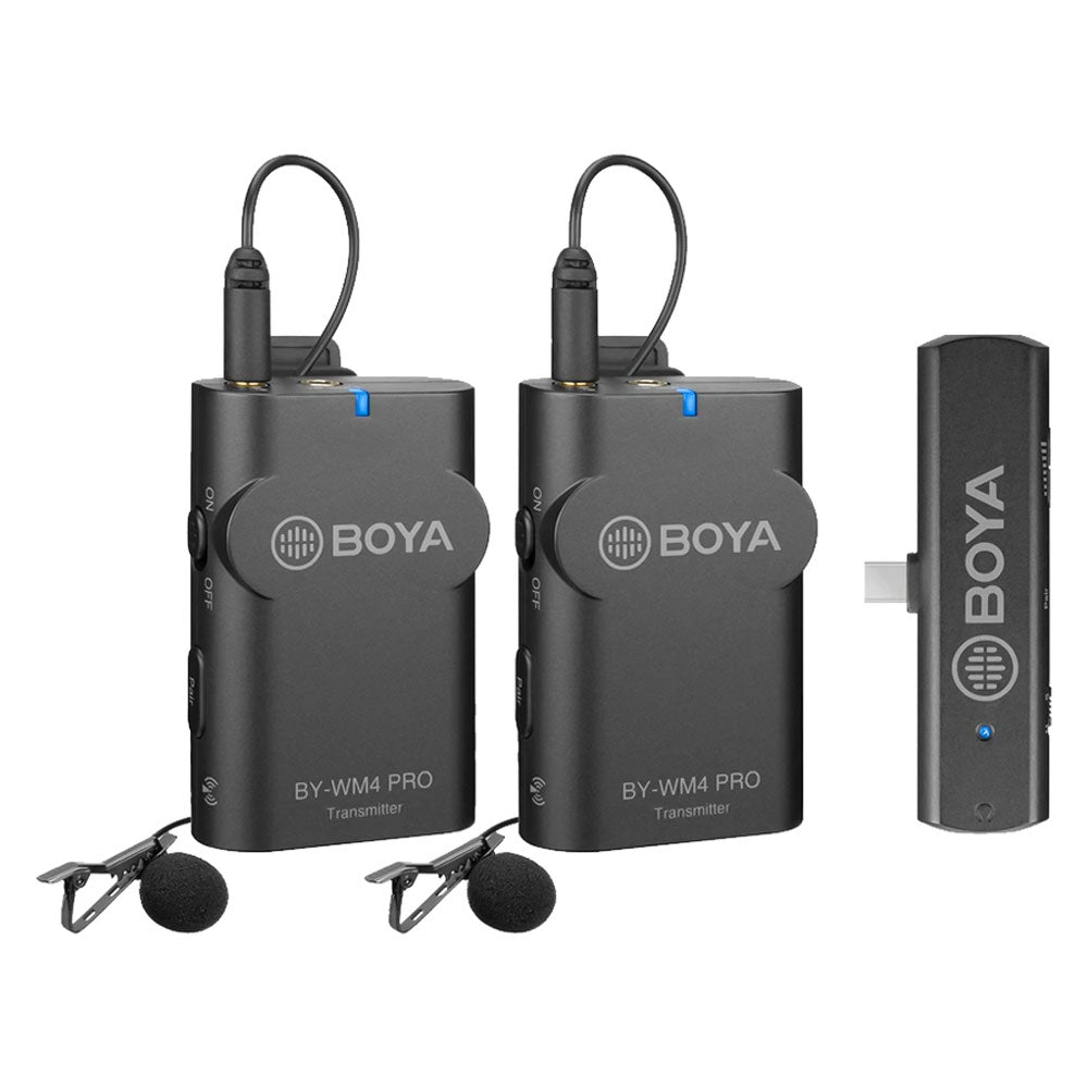 Boya BY-WM4 PRO-K6 2.4GHz Dual Channel Wireless Microphone System