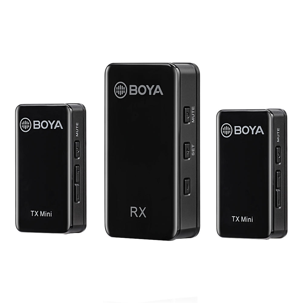 Boya BY-XM6-S2 Mini 2.4GHz Dual Channel Wireless Microphone System