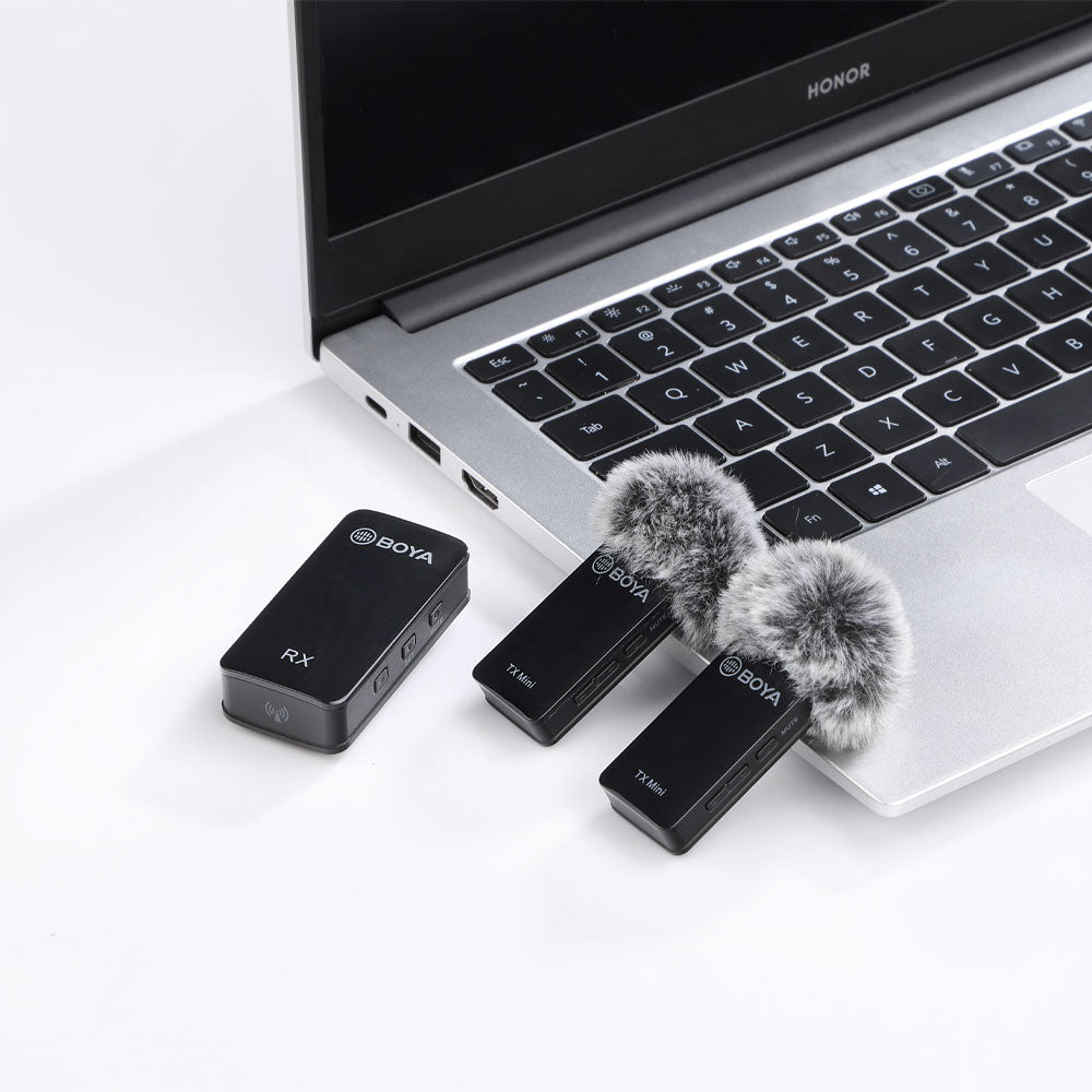Boya BY-XM6-S2 Mini 2.4GHz Dual Channel Wireless Microphone System
