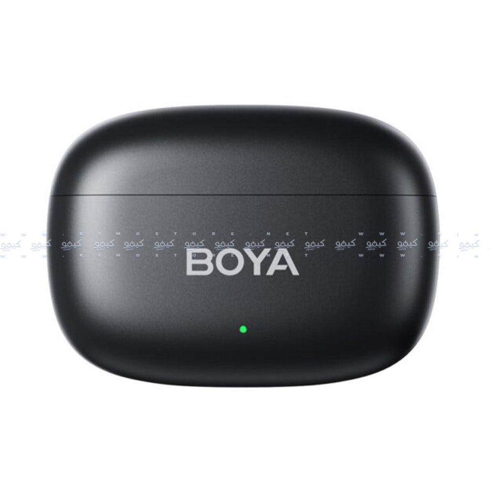 نظام ميكروفون بويا لاسلكي 2 في 1 ثنائي القناة 2.4 جيجاهرتز Mini-01 - أسود