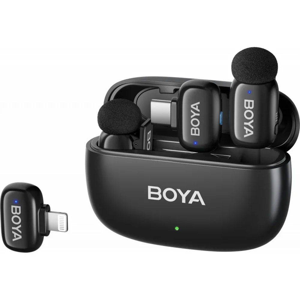 Boya Mini-12 Type-C+ Lightning 2.4GHz Dual Channel Wireless Microphone System 